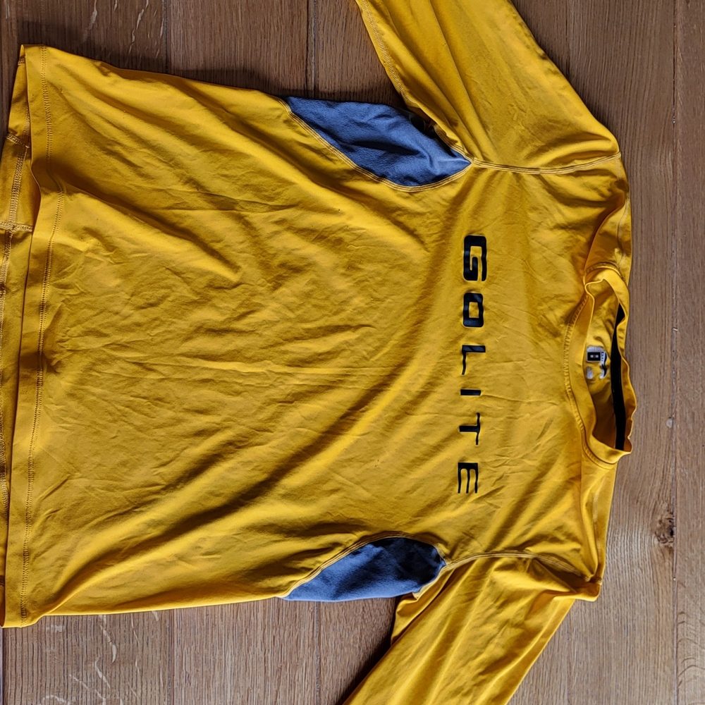 Men's Yellow and Gray Shirt